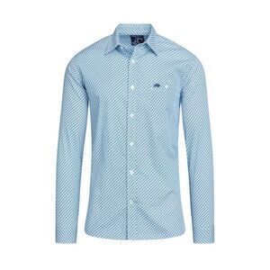 Raging Bull Mens Triangle Geometric Long-Sleeved Shirt / White